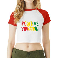 Positive Vibration Vibes Rasta Reggae Jamaica Tank Top Raglan Crop Top | Artistshot