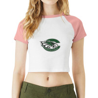 Fotball Canton Cougars Raglan Crop Top | Artistshot