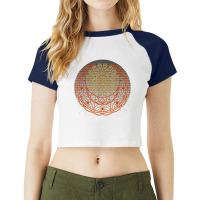 Stargazer Astrology Boho Mandala Artsy Luna Crescent Moon T Shirt Raglan Crop Top | Artistshot