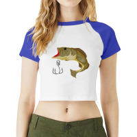 Fishing T  Shirt Angling Fish Funny Fisherman Angle Fishing T  Shirt Raglan Crop Top | Artistshot