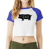 Break Even Bbq Sweatshirt Raglan Crop Top | Artistshot