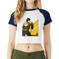 Patrice Bergeron Angle Raglan Crop Top | Artistshot