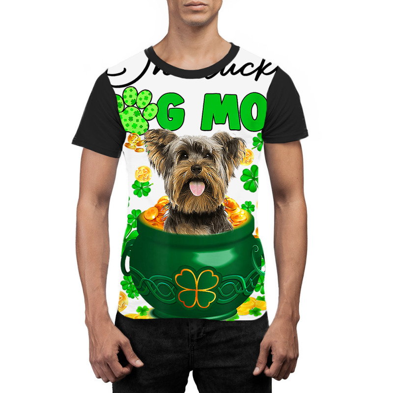 Funny St Patricks Day Patricks Yorkshire Terrier D Graphic T-shirt | Artistshot