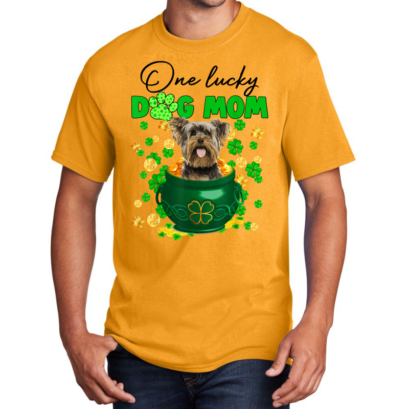 Funny St Patricks Day Patricks Yorkshire Terrier D Basic T-shirt | Artistshot