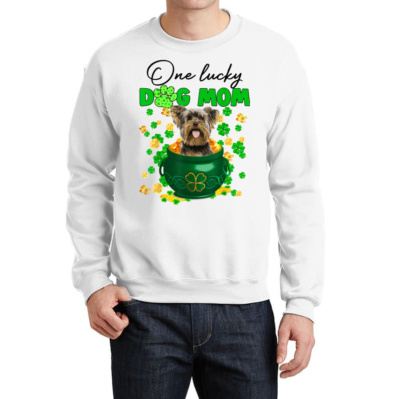 Funny St Patricks Day Patricks Yorkshire Terrier D Crewneck Sweatshirt | Artistshot