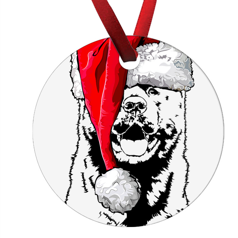 Funny Santa American Akita Christmas Dog Mom Dog Ornament | Artistshot