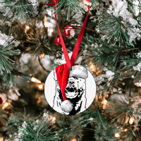 Funny Santa American Akita Christmas Dog Mom Dog Ornament | Artistshot