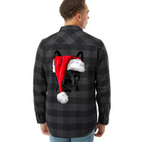 Funny Santa Boston Terrier Christmas Dog Mom Dog 3 Flannel Shirt | Artistshot