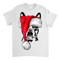 Funny Santa Boston Terrier Christmas Dog Mom Dog 3 Classic T-shirt | Artistshot