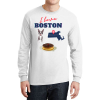 I Love Boston Massachusetts Terrier Creme Pie Funn Long Sleeve Shirts | Artistshot