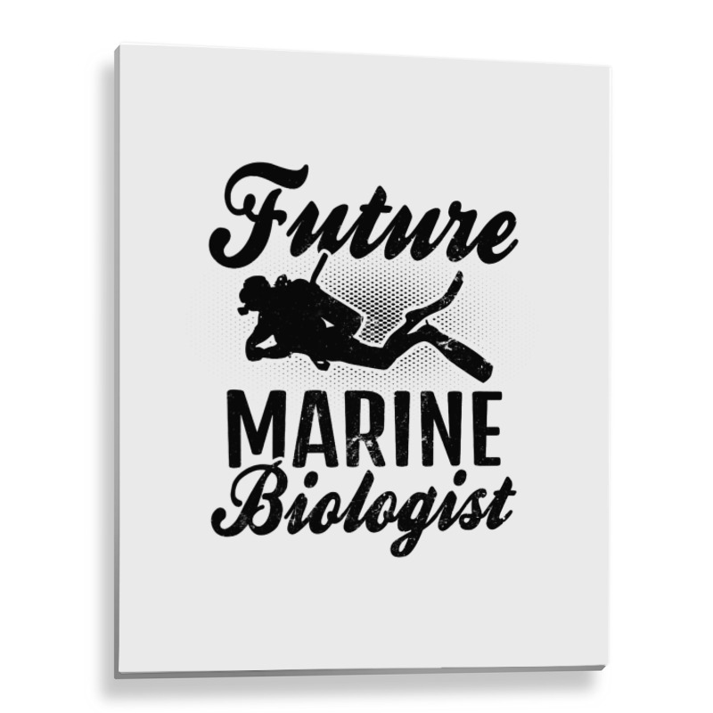 Future Biologist Design Marine Biology Metal Print Vertical | Artistshot