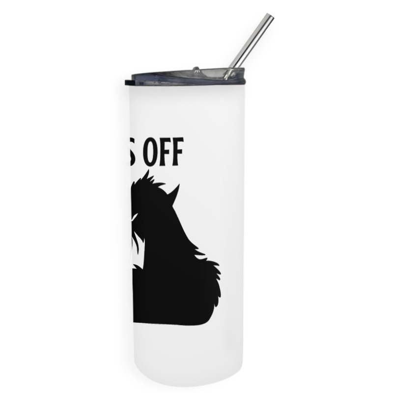 Hiss Off Black Cat Its Fine Im Fine Everythings Is Skinny Tumbler | Artistshot