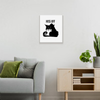 Hiss Off Black Cat Its Fine Im Fine Everythings Is Metal Print Vertical | Artistshot