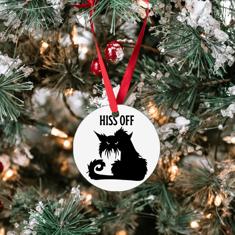 Hiss Off Black Cat Its Fine Im Fine Everythings Is Ornament | Artistshot