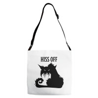 Hiss Off Black Cat Its Fine Im Fine Everythings Is Adjustable Strap Totes | Artistshot