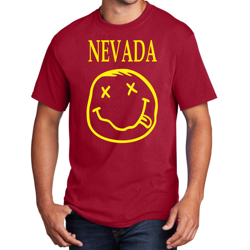 Smile Face Nevada Funny Basic T-shirt | Artistshot