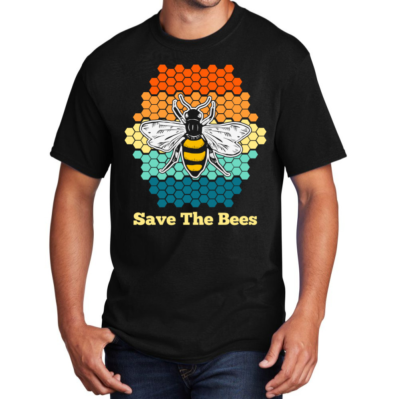 Save The Bees – Honey Bee Basic T-shirt | Artistshot