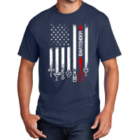 American Flag With Bartender Tshirt For Women Men Father Basic T-shirt | Artistshot