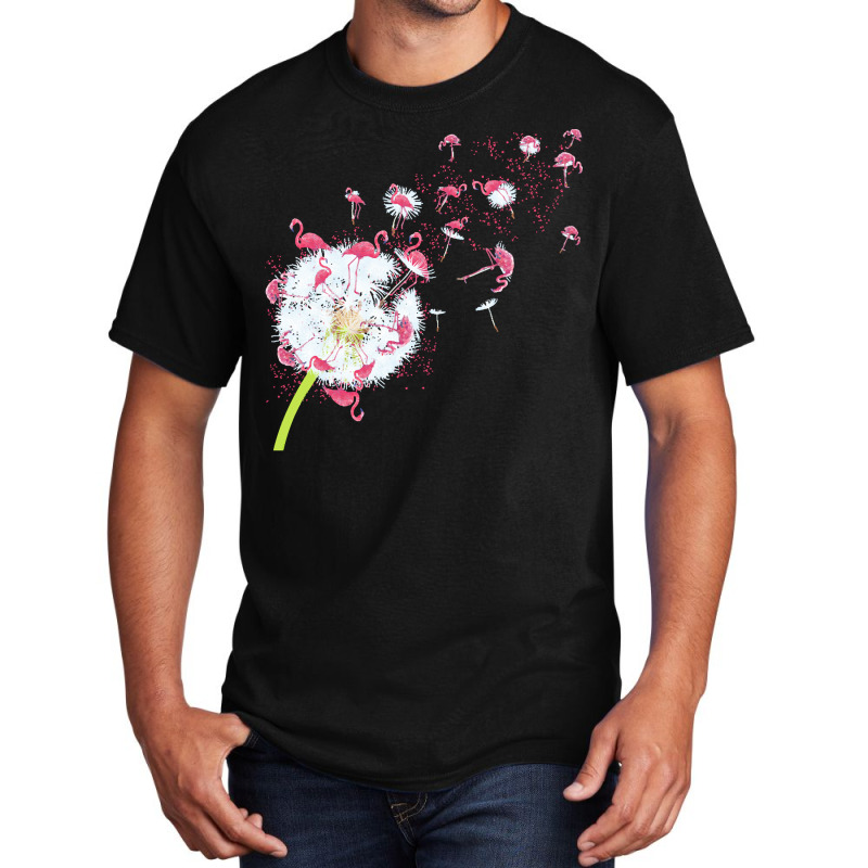 Dandelion T  Shirt Dandelion Flamingo Cute Flamingos T  Shirt Basic T-shirt by brekkeelton | Artistshot