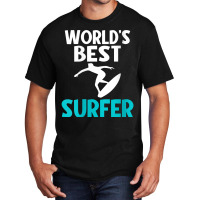 Womens Worlds Best Surfer Wake Surfer V Neck T Shirt Basic T-shirt | Artistshot