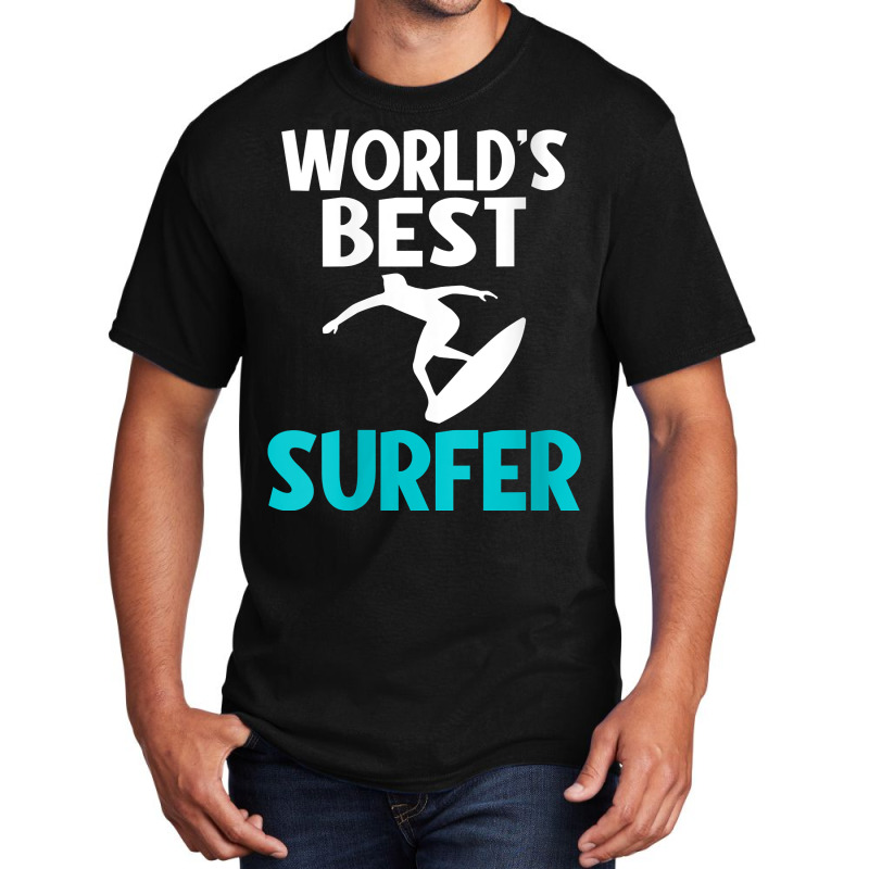 Womens Worlds Best Surfer Wake Surfer V Neck T Shirt Basic T-shirt | Artistshot