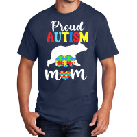 Autism Awareness T  Shirt Womens Proud Autism Mom Puzzle Autism Awaren Basic T-shirt | Artistshot