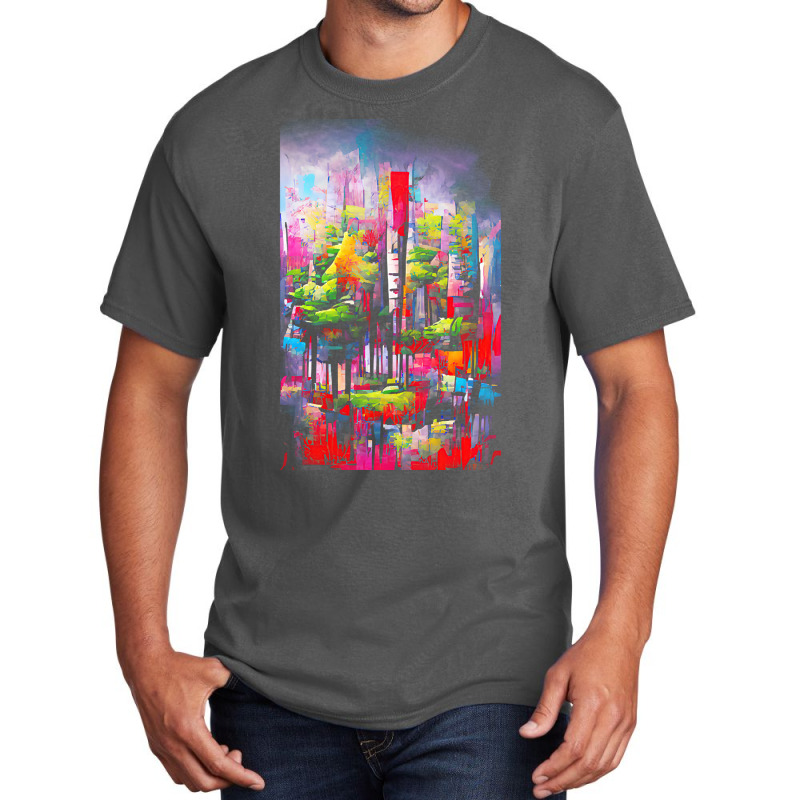 Forest T  Shirtcolorful Forest T  Shirt Basic T-shirt by kelli93266 | Artistshot