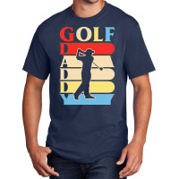 Golf Daddy T  Shirtgolf Daddy Funny Daddy Gifts Fathers Day Gift Ideas Basic T-shirt | Artistshot