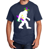 Mardi Gras Bigfoot T  Shirt Mardi Gras Carnival Bigfoot New Orleans Ca Basic T-shirt | Artistshot