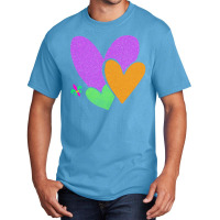 Mardi Gras Heart T  Shirt Mardi Gras Heart Leopard Print Fleur De Lis Basic T-shirt | Artistshot