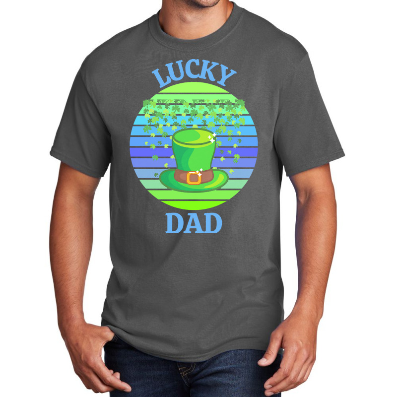 One Lucky Dad T  Shirtone Lucky Dad T  Shirt (2) Basic T-shirt | Artistshot