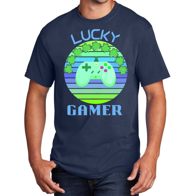 One Lucky Gamer T  Shirtone Lucky Gamer T  Shirt (8) Basic T-shirt | Artistshot