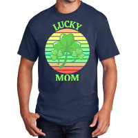 One Lucky Mom T  Shirtone Lucky Mom T  Shirt (1) Basic T-shirt | Artistshot