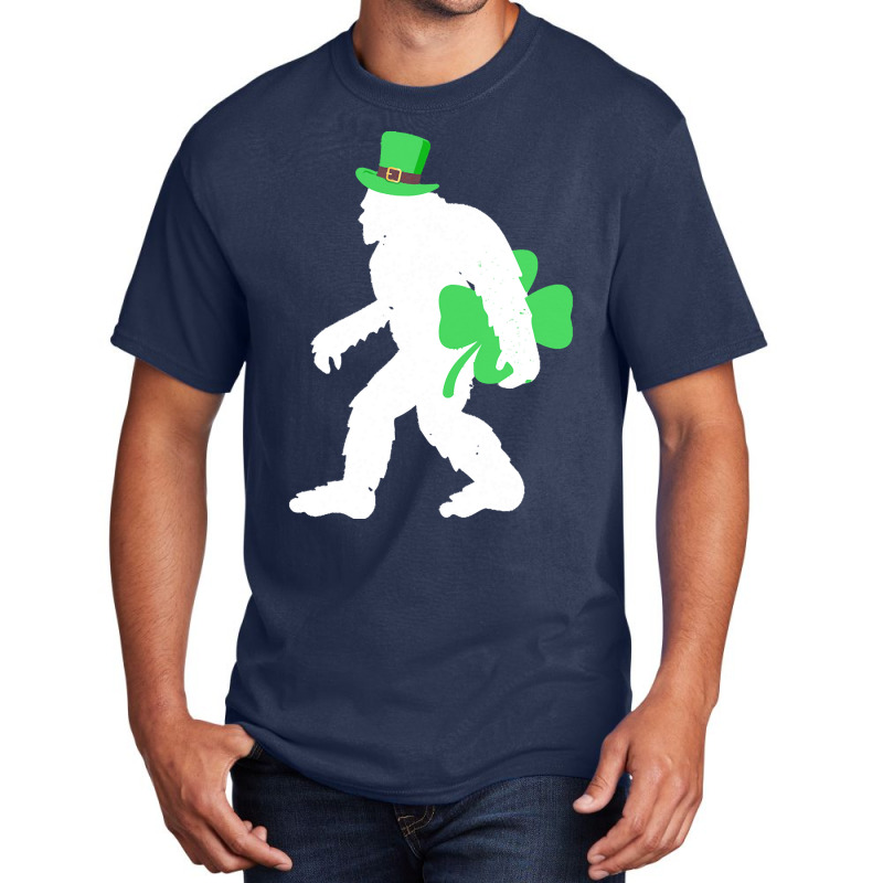 St Patricks Day Bigfoot Clover T  Shirt St Patricks Day Bigfoot Clover Basic T-shirt | Artistshot