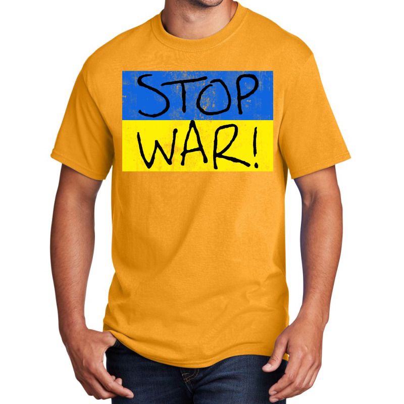 Flag Shirt Stop War Basic T-shirt | Artistshot