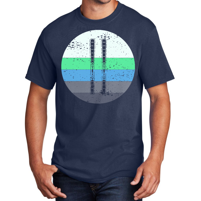 Skiing T  Shirt Skiing Retro Ski Basic T-shirt | Artistshot