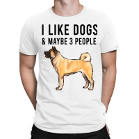 Funny I Like Akita Dogs And Maybe 3 People 2 T-shirt | Artistshot