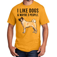 Funny I Like Akita Dogs And Maybe 3 People 2 Basic T-shirt | Artistshot