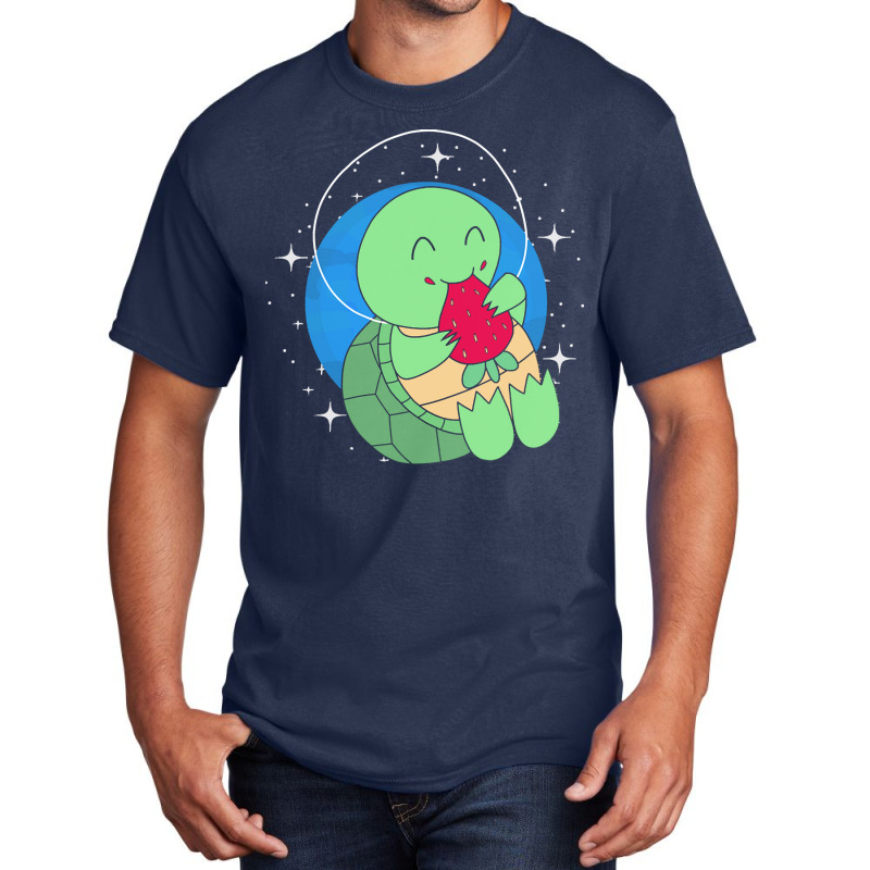 Turtle T  Shirt Space Turtle Strawberry T  Shirt Basic T-shirt by stammivy480 | Artistshot