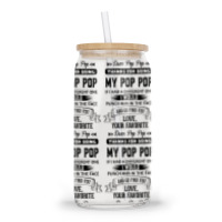 Dear Pop Pop, Love, Your Favorite Glass Tumbler | Artistshot