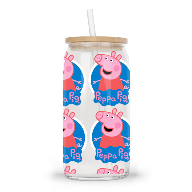 Peppa Pig Glass tumbler by Dejavu77 | Artistshot