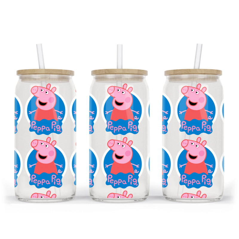 Peppa Pig Glass tumbler by Dejavu77 | Artistshot