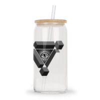 3d Freemasonry Illuminati Eye Of Providence Glass Tumbler | Artistshot