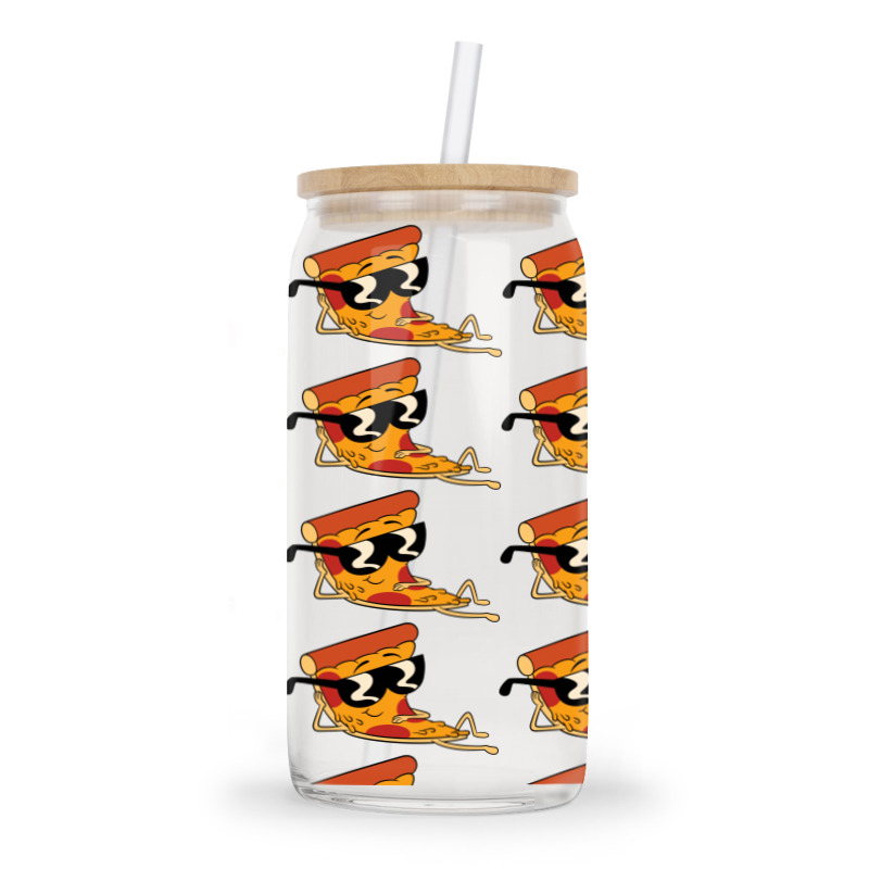 Pizza Steve Cool Cartoon Glass Tumbler | Artistshot