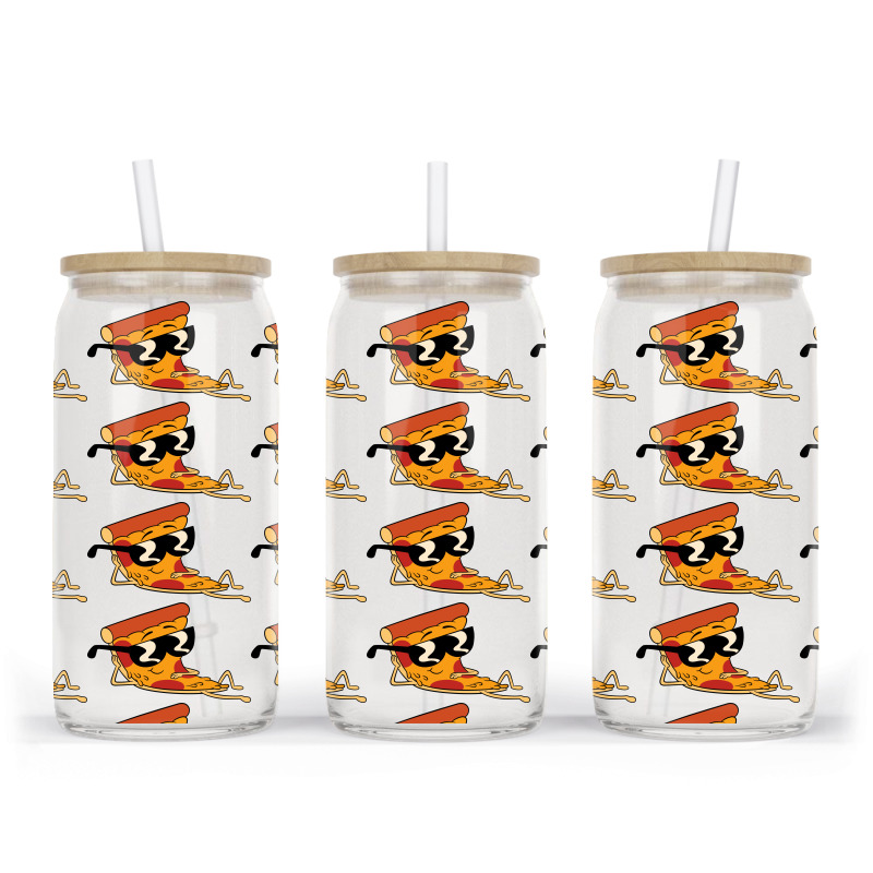 Pizza Steve Cool Cartoon Glass Tumbler | Artistshot