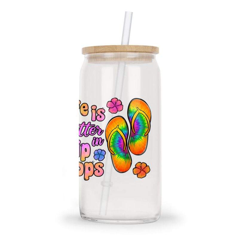 Life Is Better In Flip Flops Glass Tumbler | Artistshot