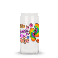 Life Is Better In Flip Flops Glass Tumbler | Artistshot