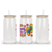 Life Is Better In Flip Flops Glass Tumbler | Artistshot