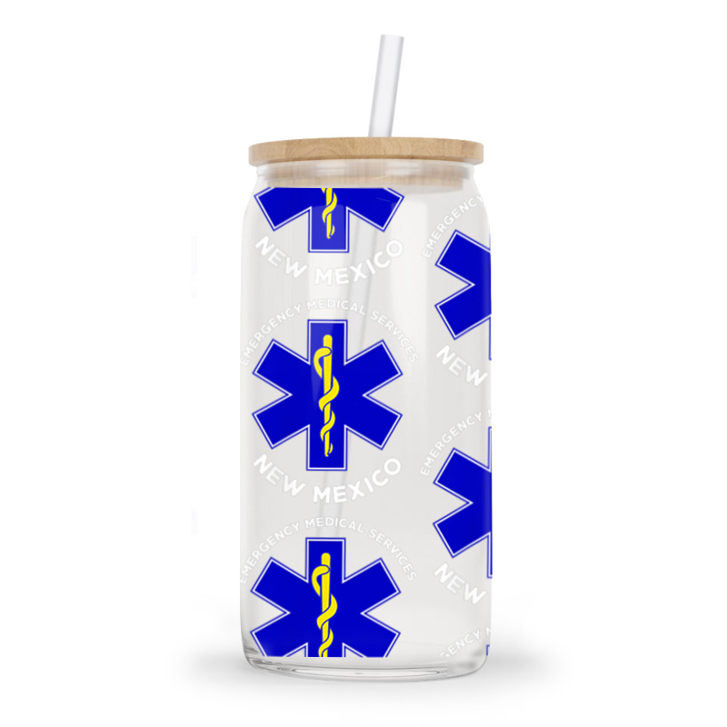 New Mexico Ems Emergency Medical Services Emt Medic Glass Tumbler | Artistshot