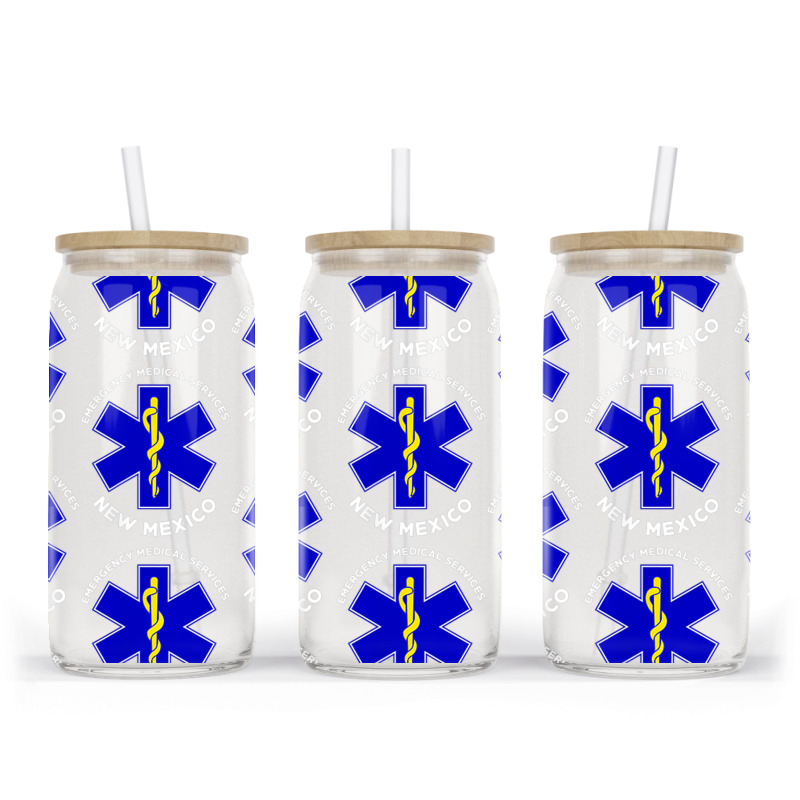 New Mexico Ems Emergency Medical Services Emt Medic Glass Tumbler | Artistshot